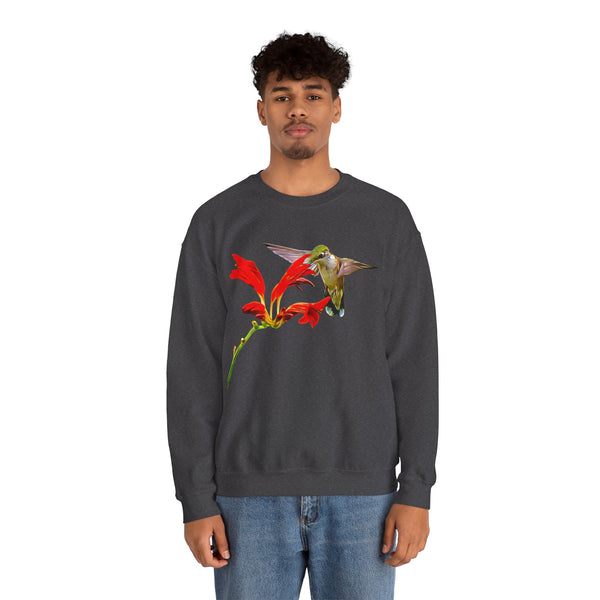 Hummingbird Float Unisex Heavy Blend™ Crewneck Sweatshirt