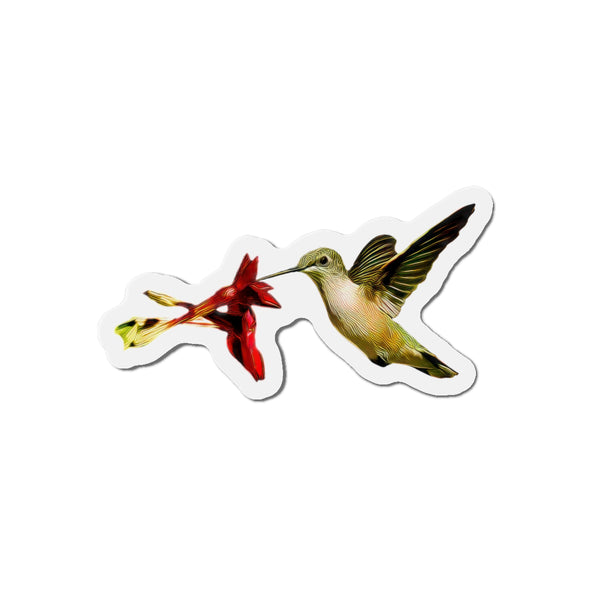 Hummingbird Honeysuckle Kiss Die-Cut Magnets