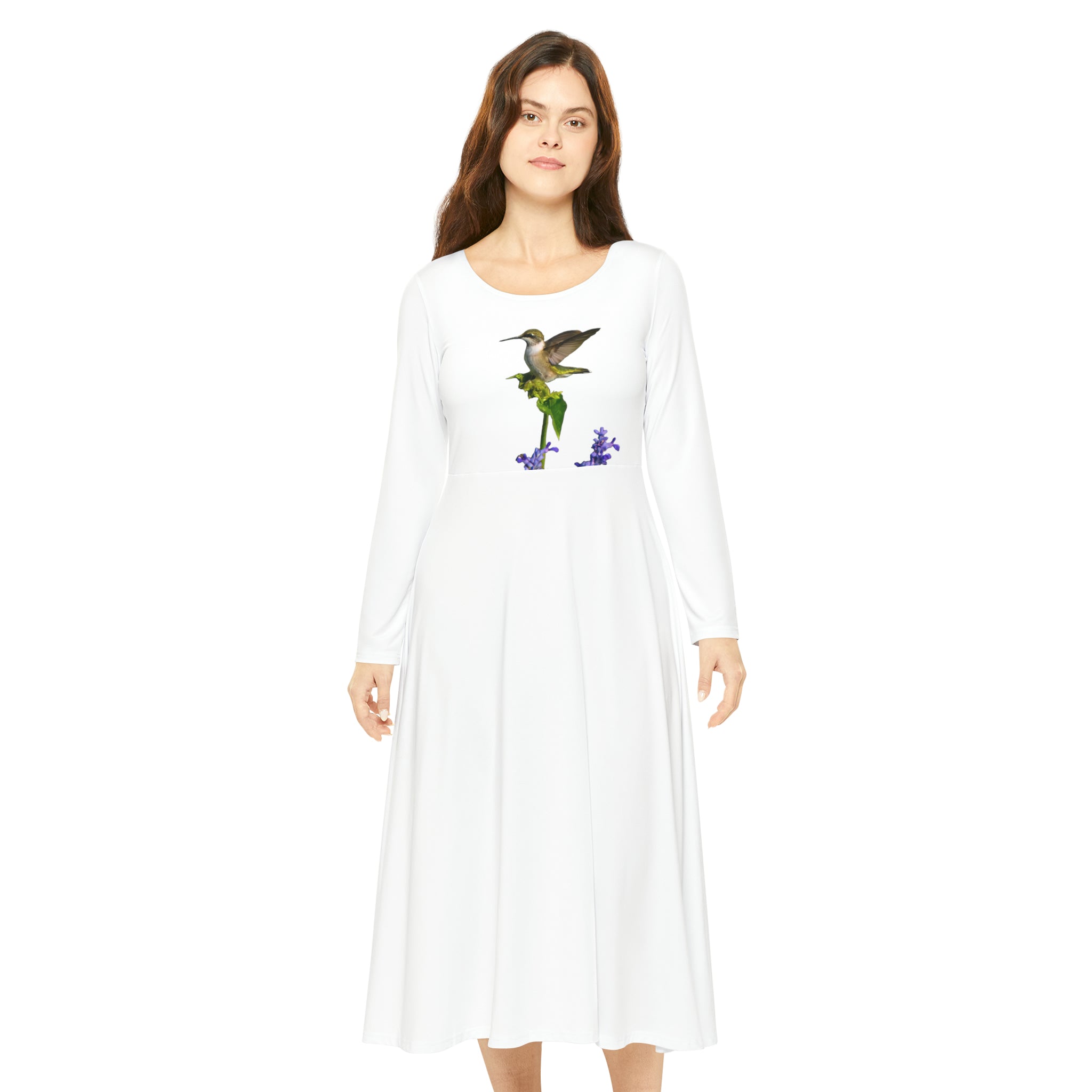 Women's Long Sleeve Dance Dress (AOP)