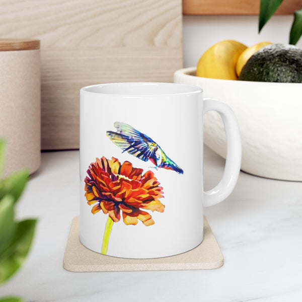 Hummingbird Wings Ceramic Mug 11oz