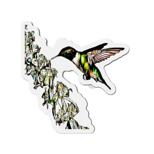 Hummingbird Stick Die-Cut Magnets