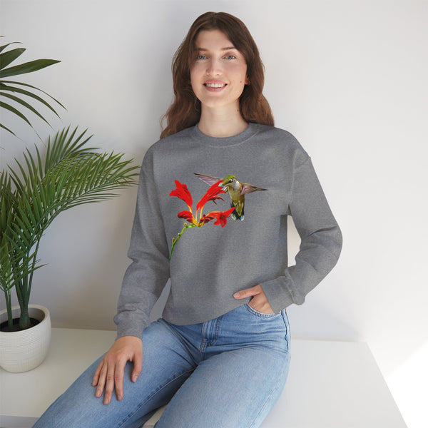 Hummingbird Float Unisex Heavy Blend™ Crewneck Sweatshirt