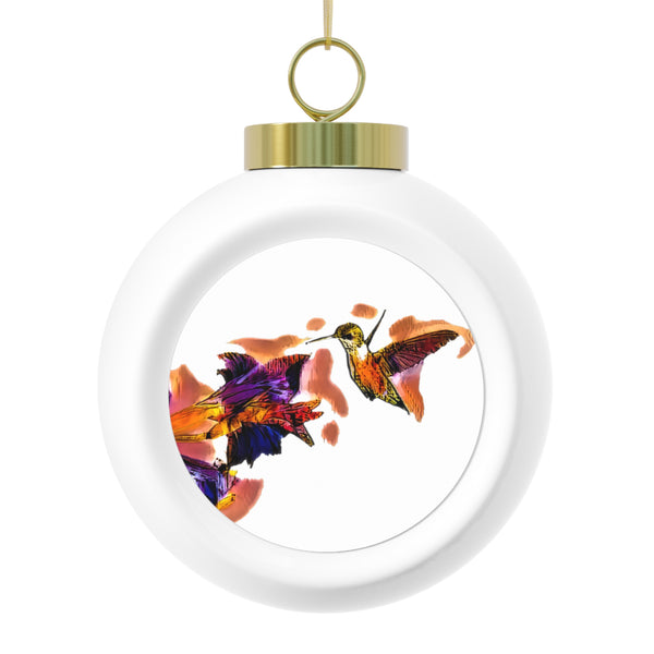 Hummingbird Violet Ball Ornament 1