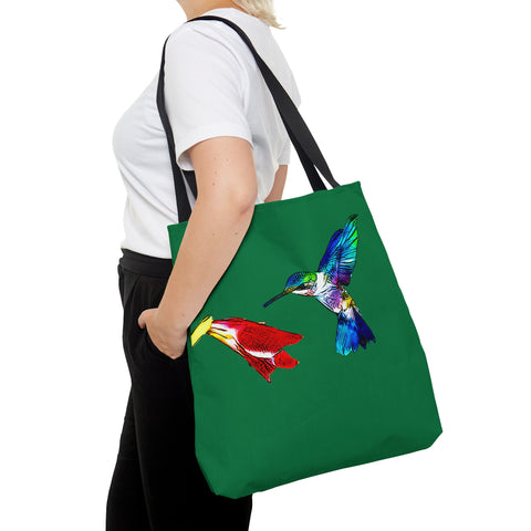 Hummingbird Sweet Green Tote Bag (AOP 1)