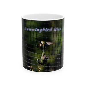 Kissing Hummingbird Ceramic Mug 11oz
