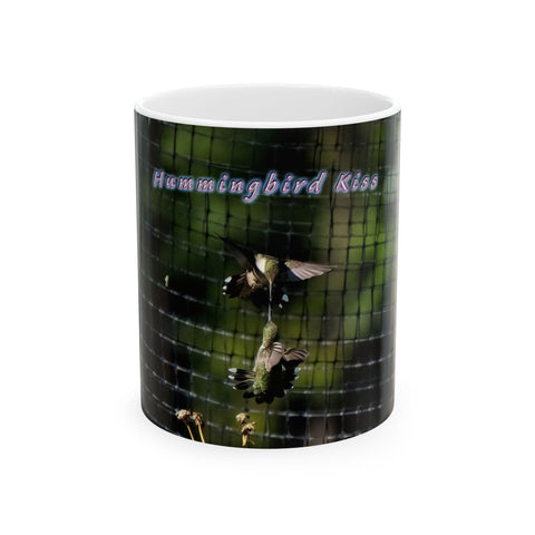 Kissing Hummingbird Ceramic Mug 11oz