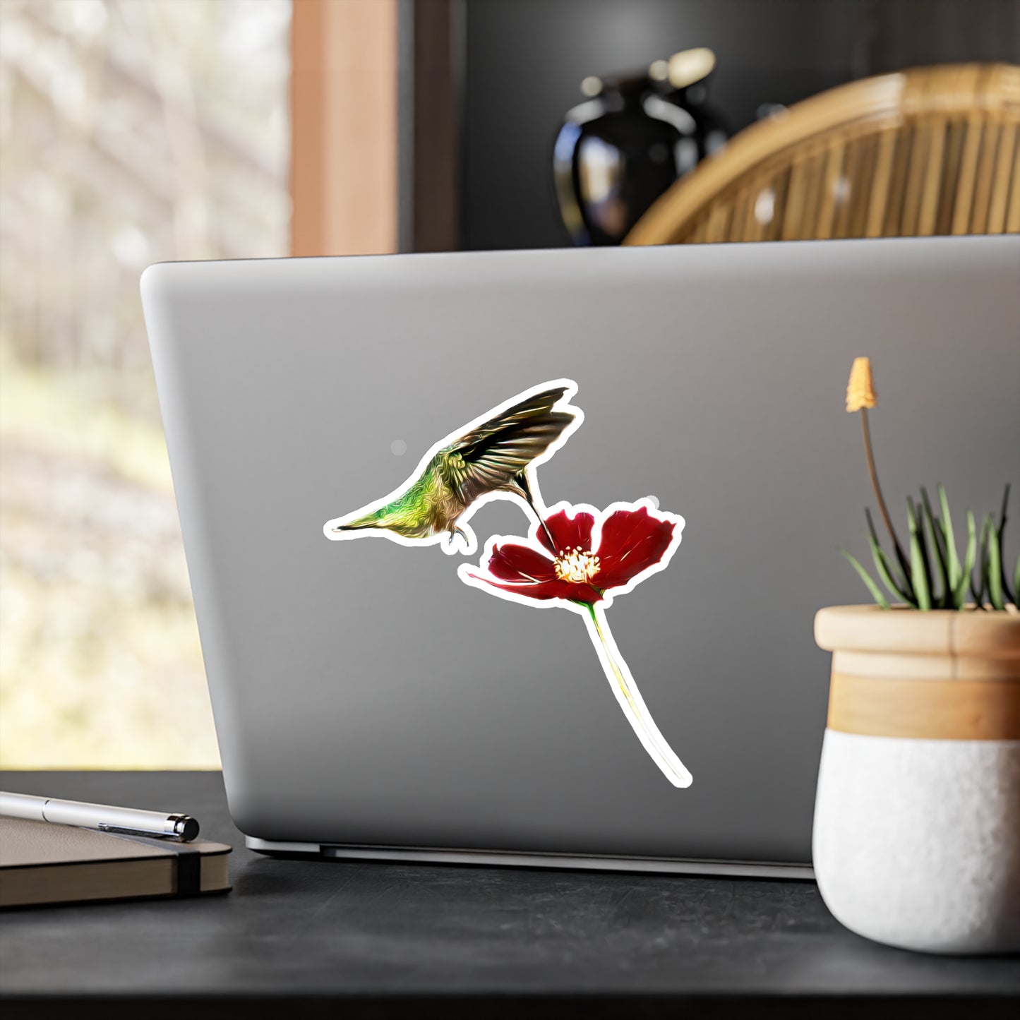 Hummingbird Wings Up Kiss-Cut Vinyl Decals