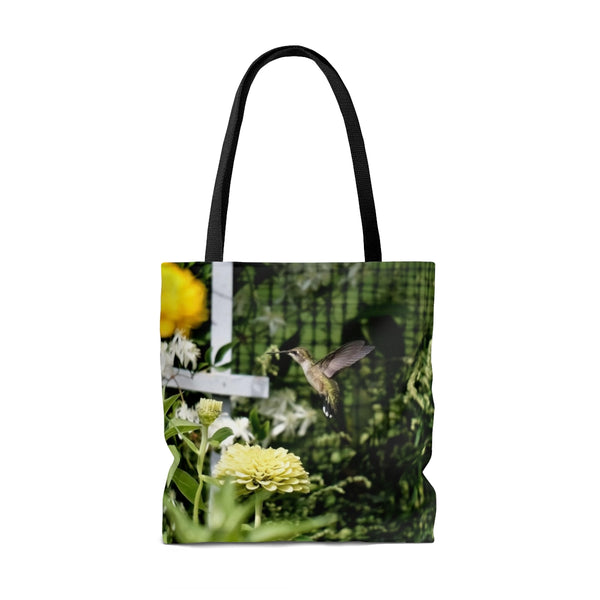 Rising Yellow Hummingbird Tote