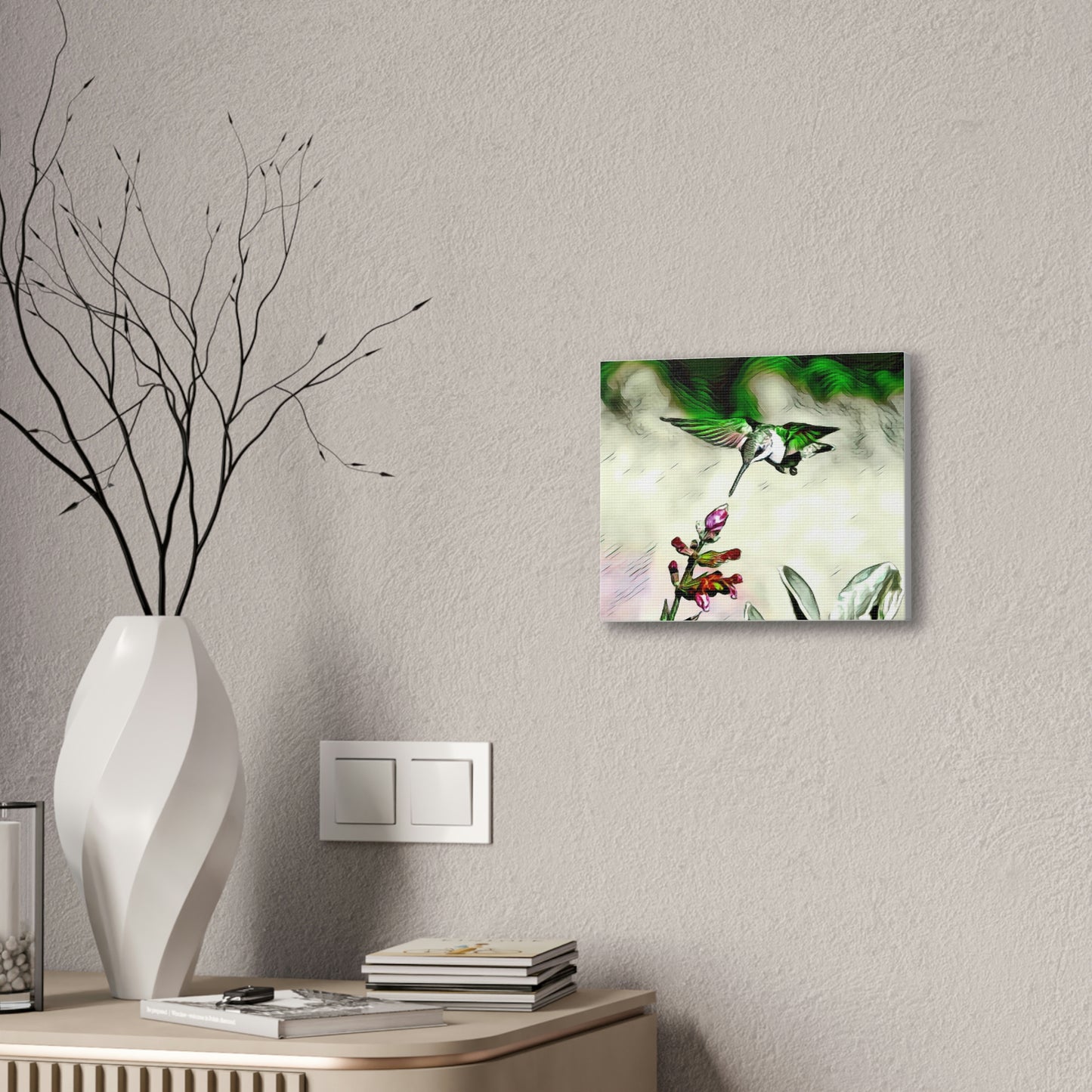 Green Skyline Canvas Stretched, 0.75"