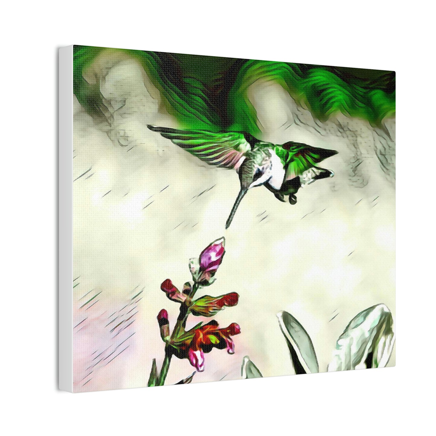 Green Skyline Canvas Stretched, 0.75"