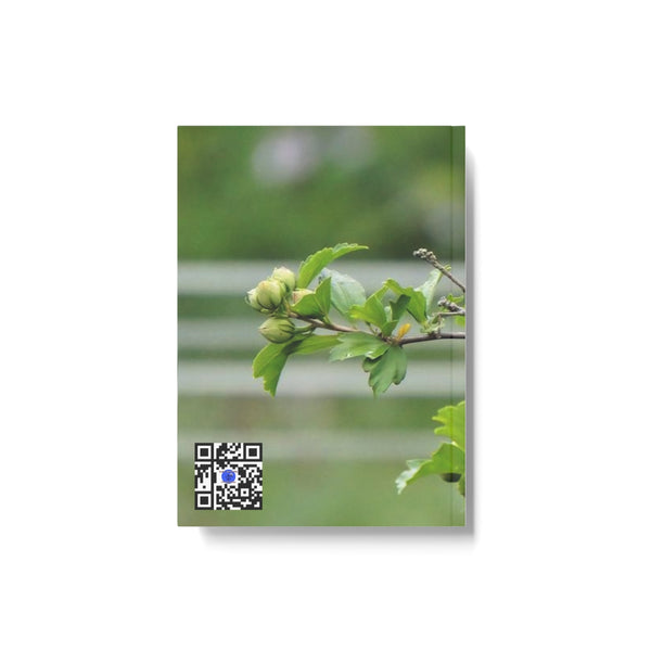 Flower Bud Hummingbird Hard Backed Journal