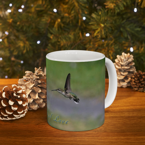 Look of Love Hummingbird Ceramic Mug 11oz