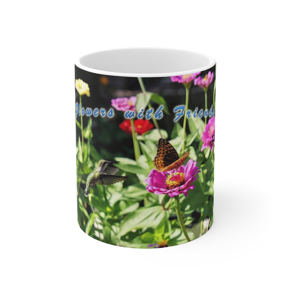 Flower Friends Hummingbird Ceramic Mug 11oz