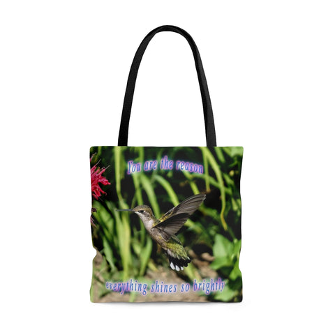 Shines Brightly Hummingbird Tote