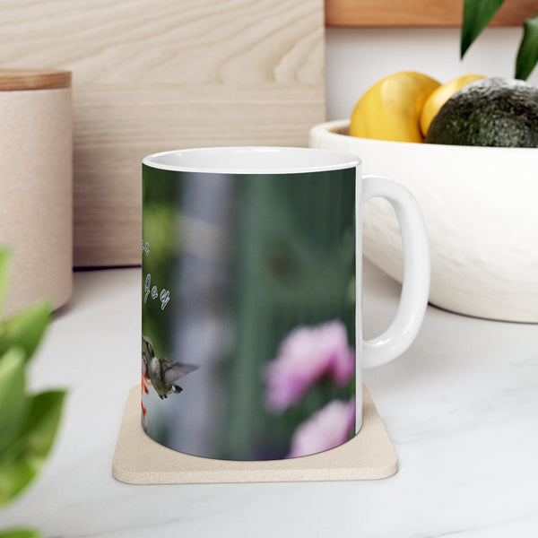 Find Joy Hummingbird Ceramic Mug 11oz