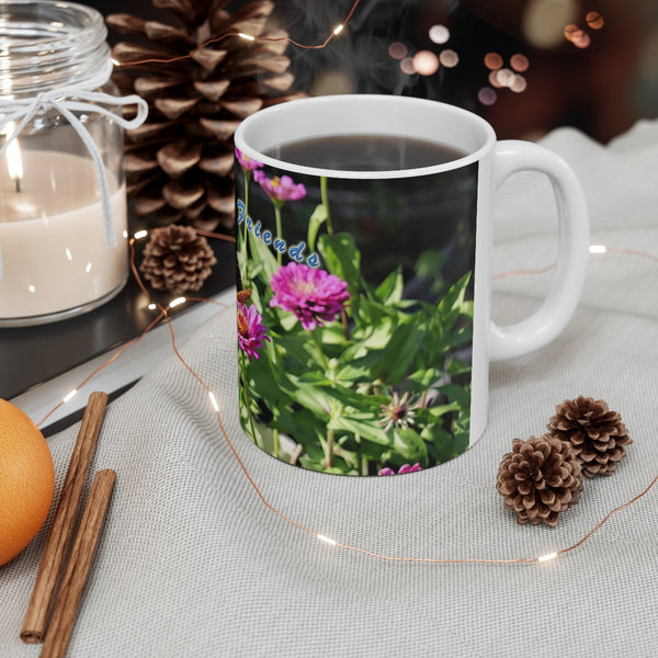 Flower Friends Hummingbird Ceramic Mug 11oz