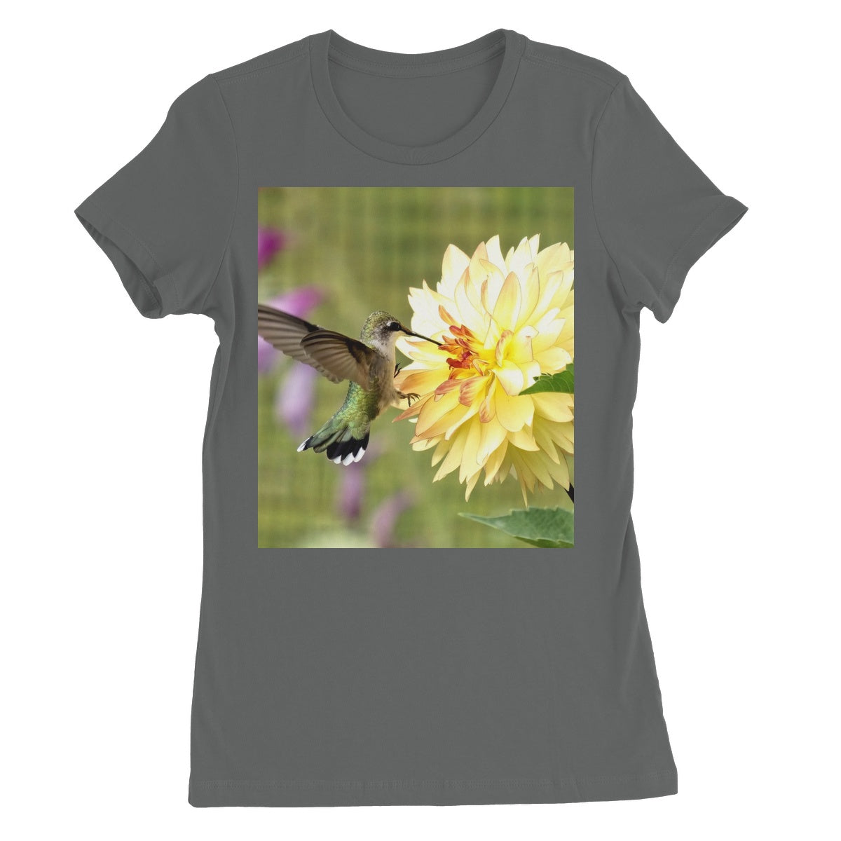 Flower Flame Hummingbird Women's Favourite T-Shirt