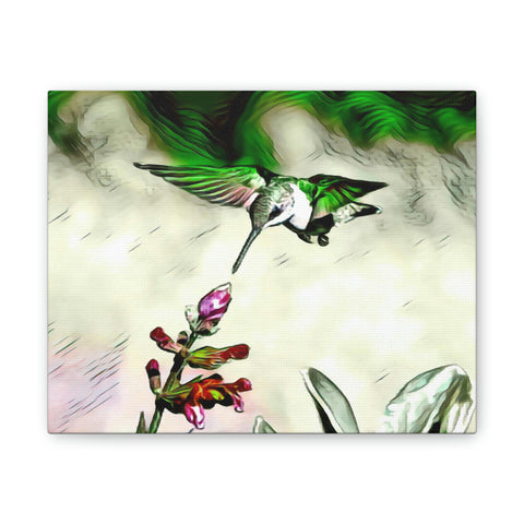 Green Skyline Canvas Stretched, 0.75"