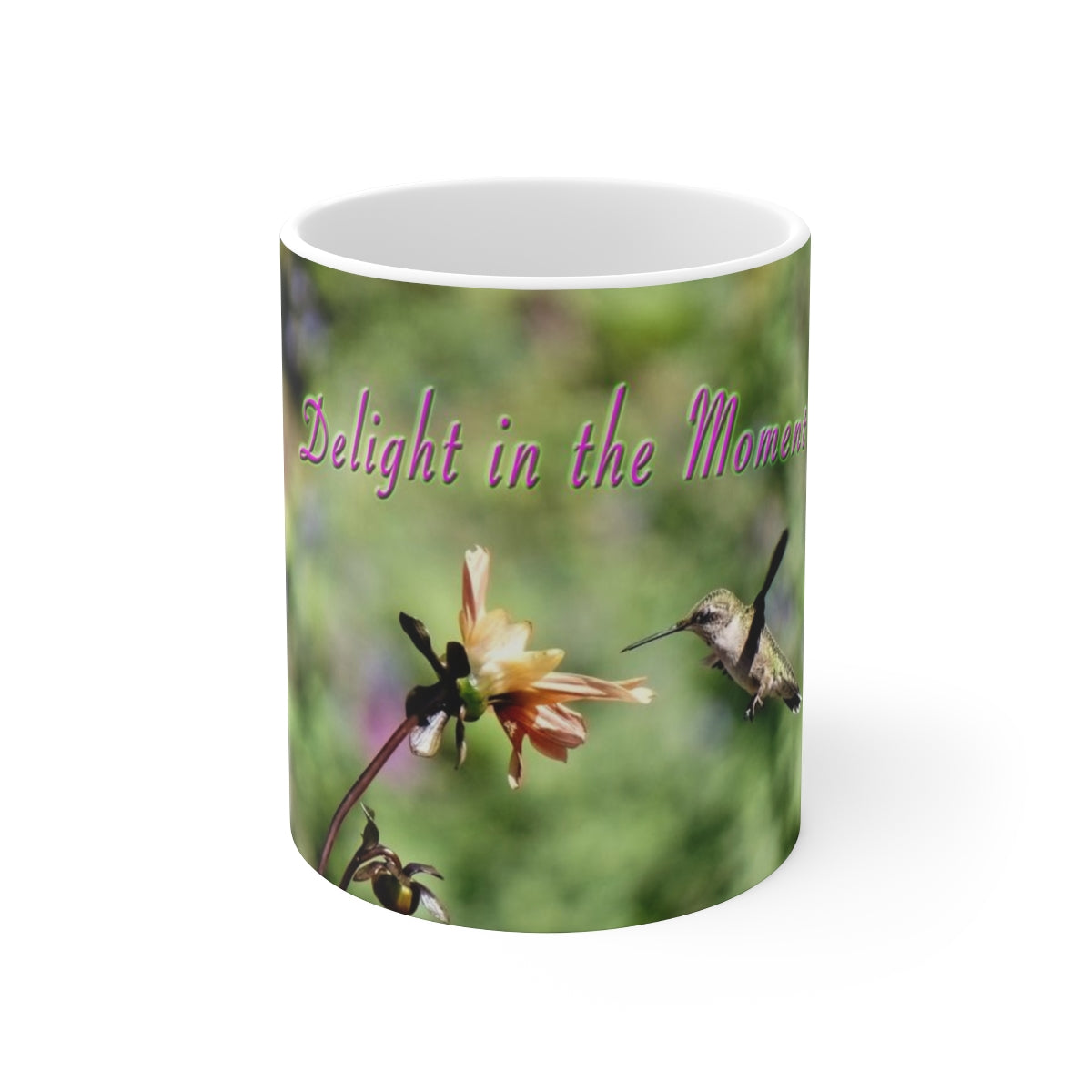 Delight Moment Hummingbird Ceramic Mug 11oz