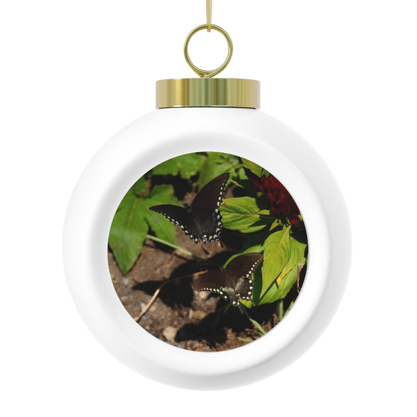 Fly with Me Butterfly Christmas Ball Ornament