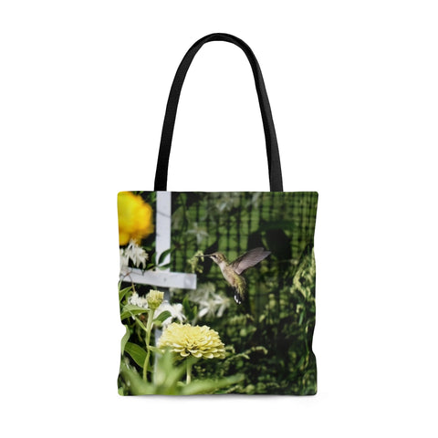 Rising Yellow Hummingbird Tote