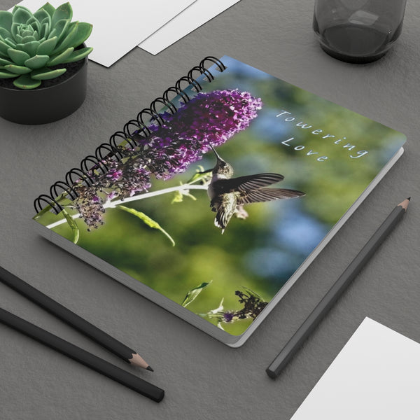 Towering Love Hummingbird Spiral Bound Journal