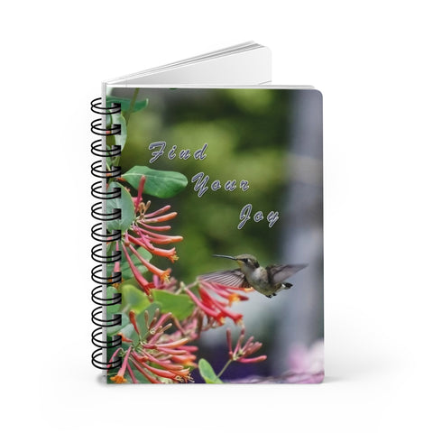 Find Joy Hummingbird Spiral Bound Journal