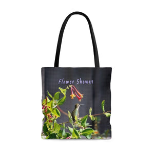 Flower Shower Hummingbird Tote