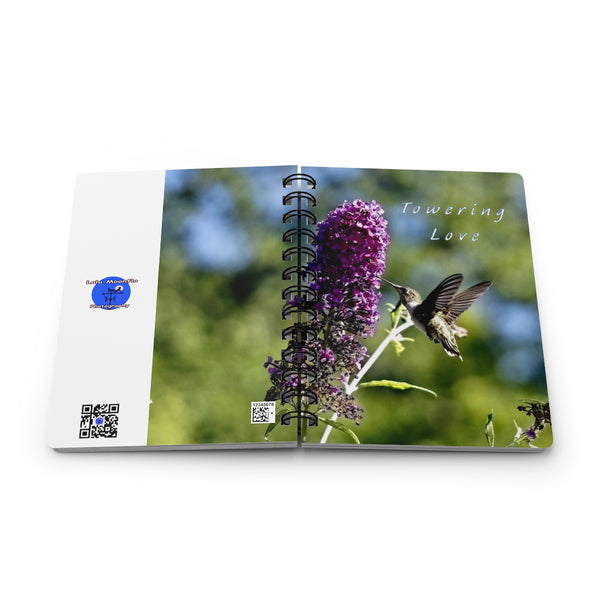 Towering Love Hummingbird Spiral Bound Journal