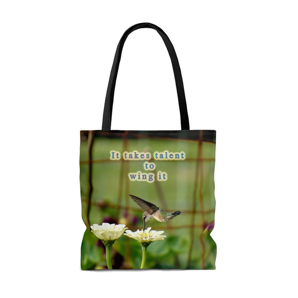 Wing It Hummingbird Tote