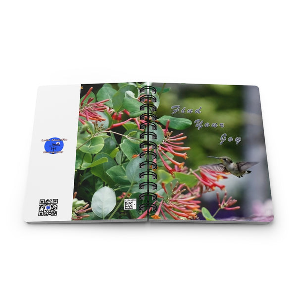 Find Joy Hummingbird Spiral Bound Journal