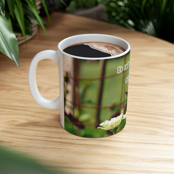 Wing It Hummingbird Ceramic Mug 11oz