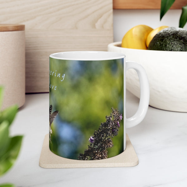 Towering Love Hummingbird Ceramic Mug 11oz