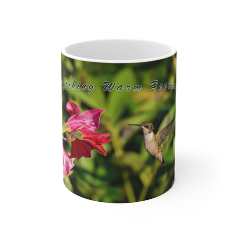 Warm Feelings Hummingbird Ceramic Mug 11oz