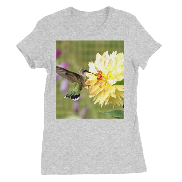 Flower Flame Hummingbird Women's Favourite T-Shirt