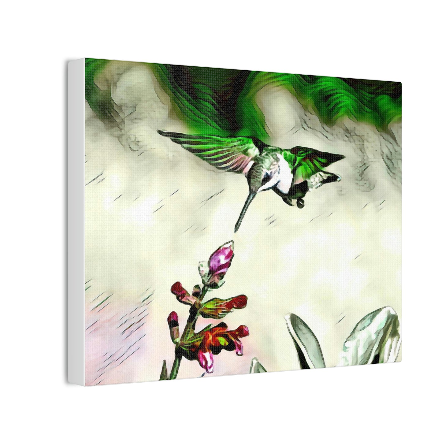 Green Skyline Canvas Stretched, 0.75"