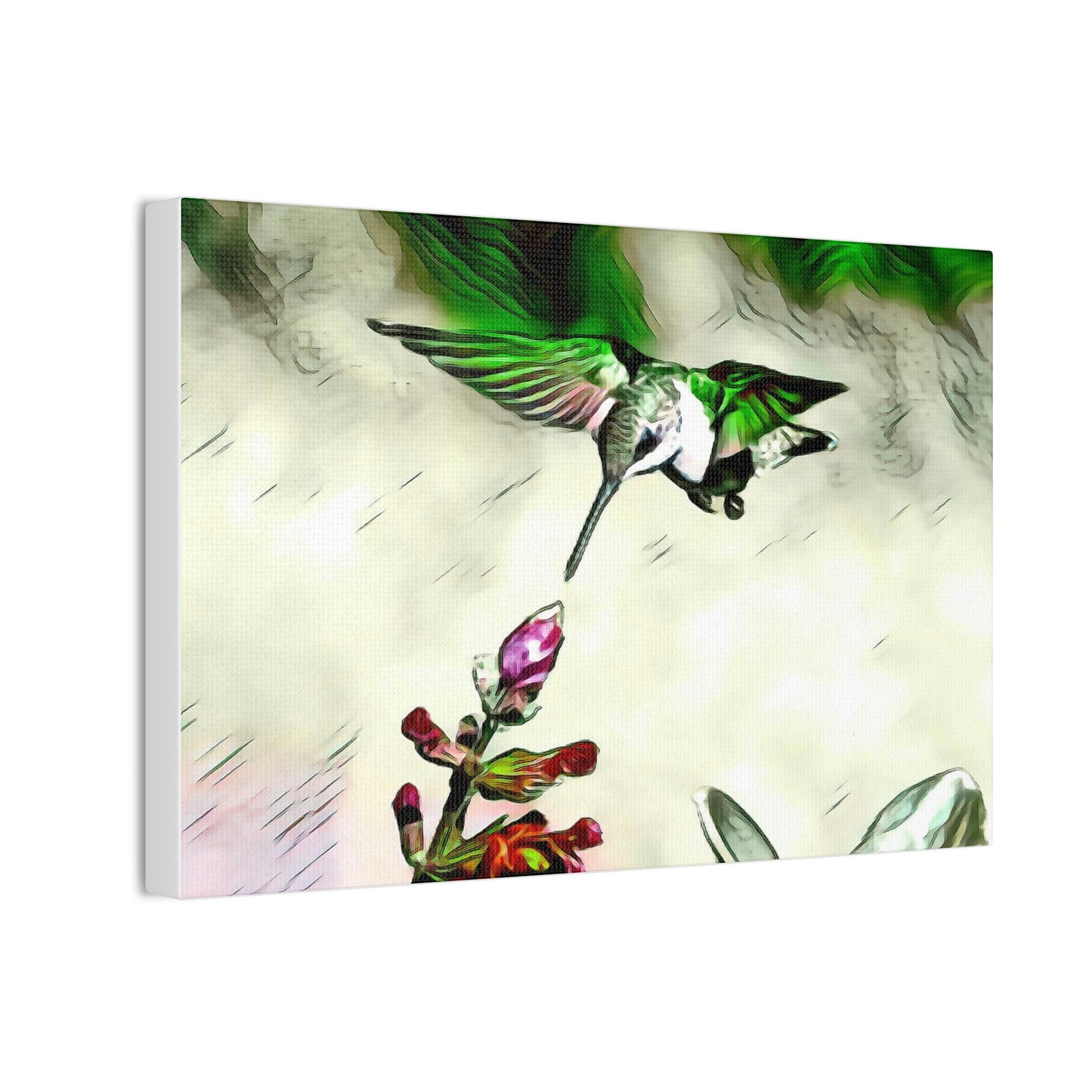 Green Skyline Canvas Stretched, 0.75"
