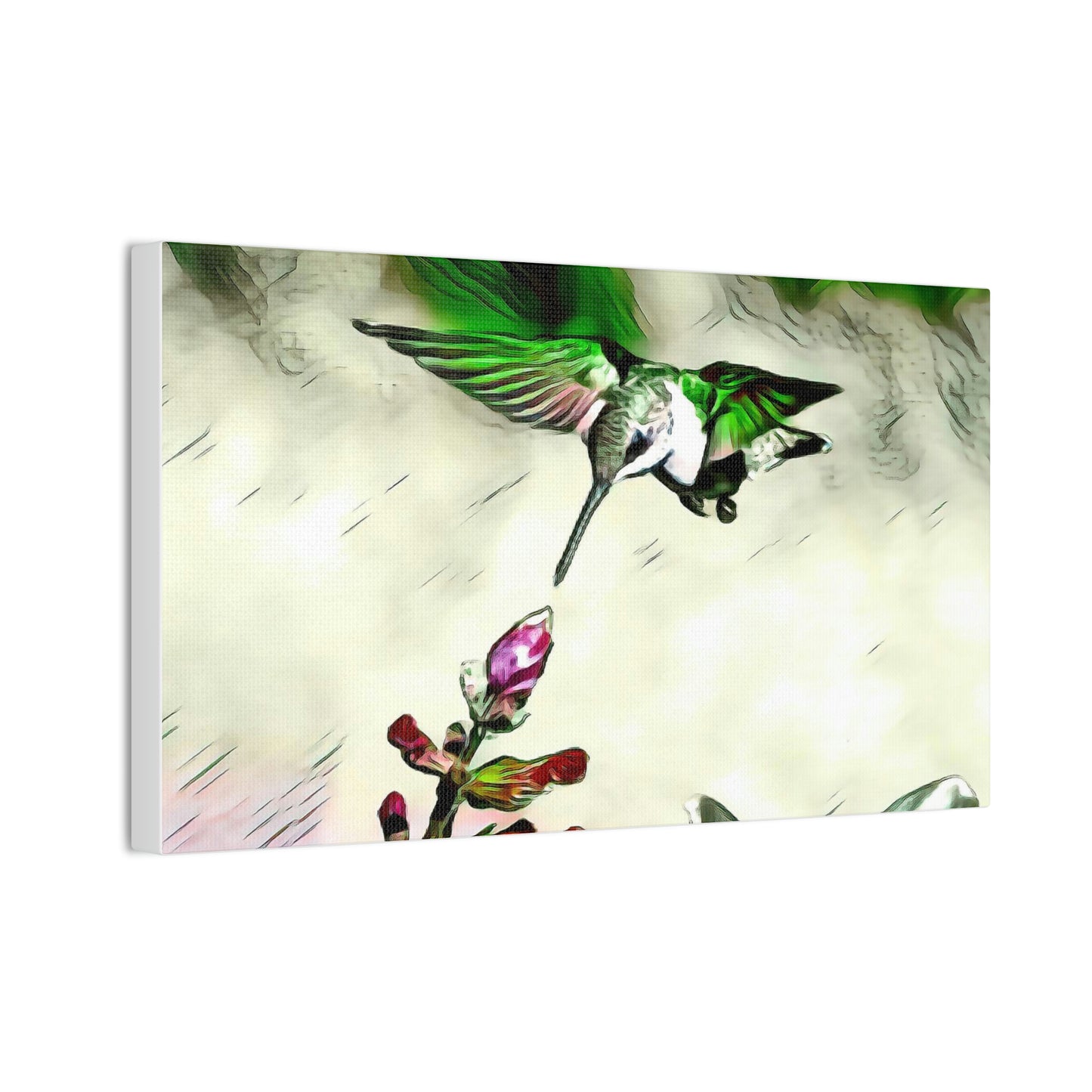 Green Skyline Canvas Stretched, 0.75"