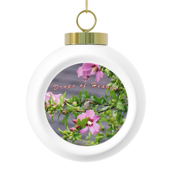 Drops of Hummingbird Christmas Ball Ornament