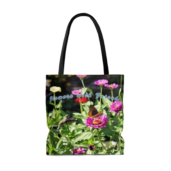 Flowers with Friends Hummingbird Tote