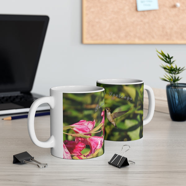 Warm Feelings Hummingbird Ceramic Mug 11oz