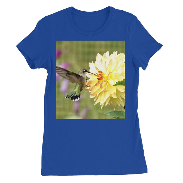Flower Flame Hummingbird Women's Favourite T-Shirt