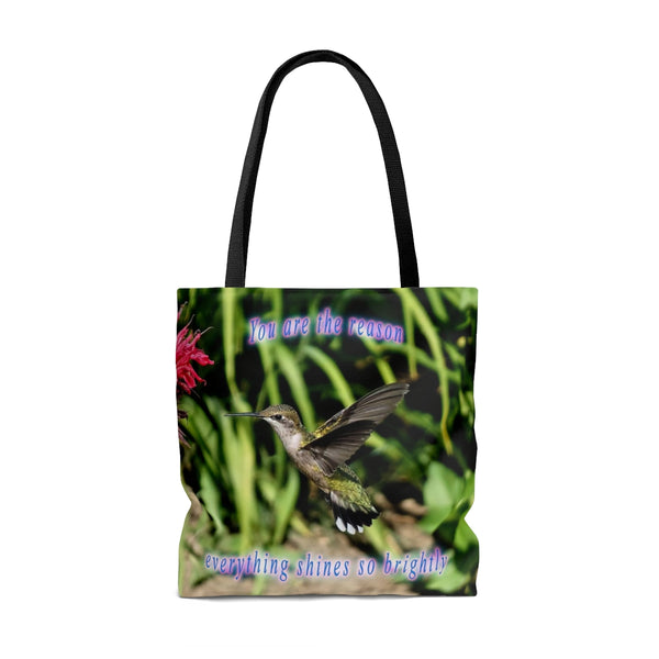 Shines Brightly Hummingbird Tote