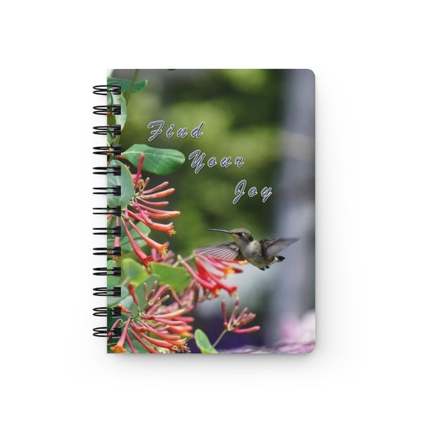 Find Joy Hummingbird Spiral Bound Journal