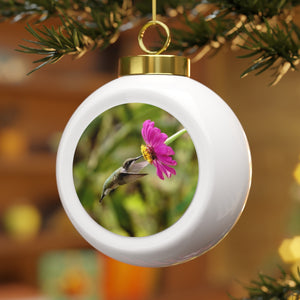 Bright Delights Hummingbird Christmas Ball Ornament