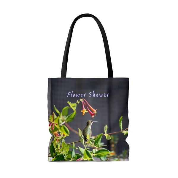 Flower Shower Hummingbird Tote