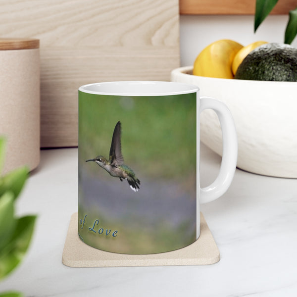 Look of Love Hummingbird Ceramic Mug 11oz