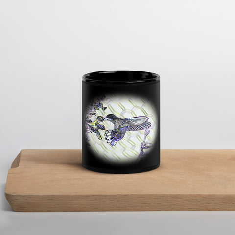 001a Black Glossy Mug