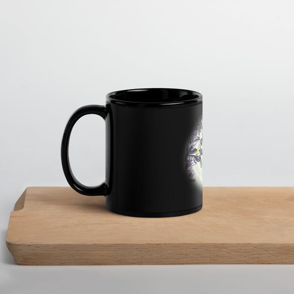 001a Black Glossy Mug