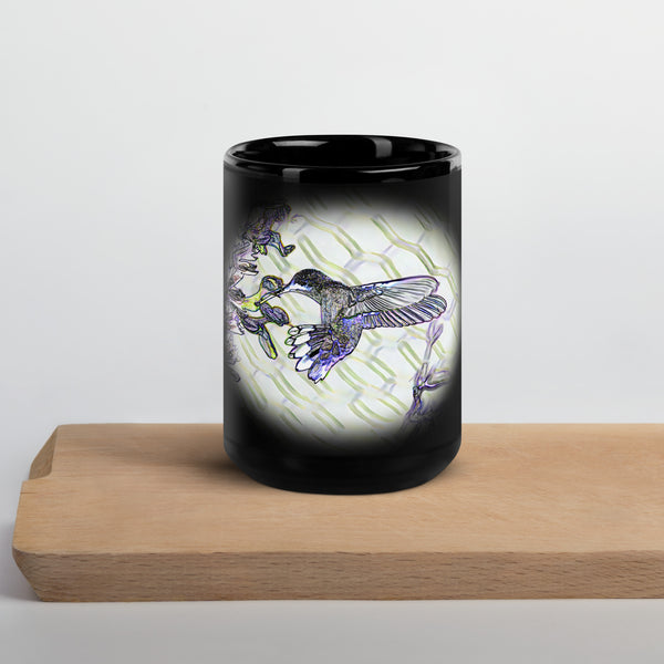 001a Black Glossy Mug